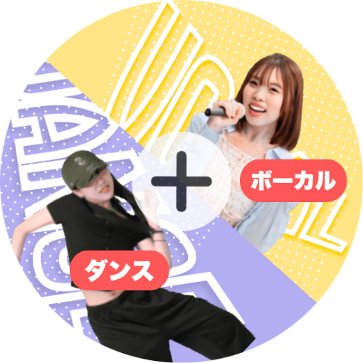 ボーカルやギターなど複数コースを自由に選べるイメージ