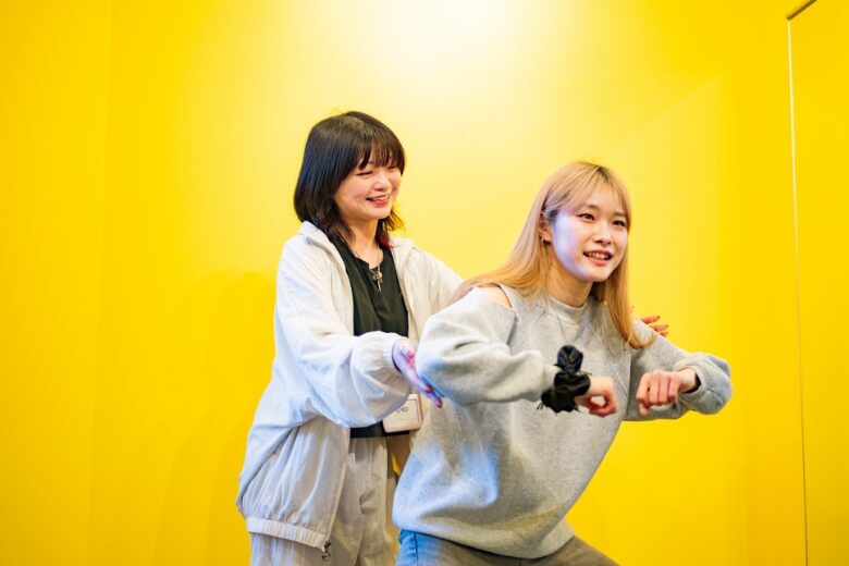 ダンスしている生徒の様子